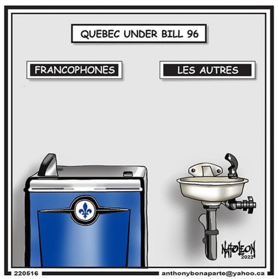 Happy Victoria Day everywhere in Canada 🇨🇦 (except in Québec where it is Patriot’s Day) lol.  Some humorous comics today on the Bill 96 which any intelligent, bilingual Quebecer knows is a horrible bill that needs to be voted down and not passed #bill96 #killbill96