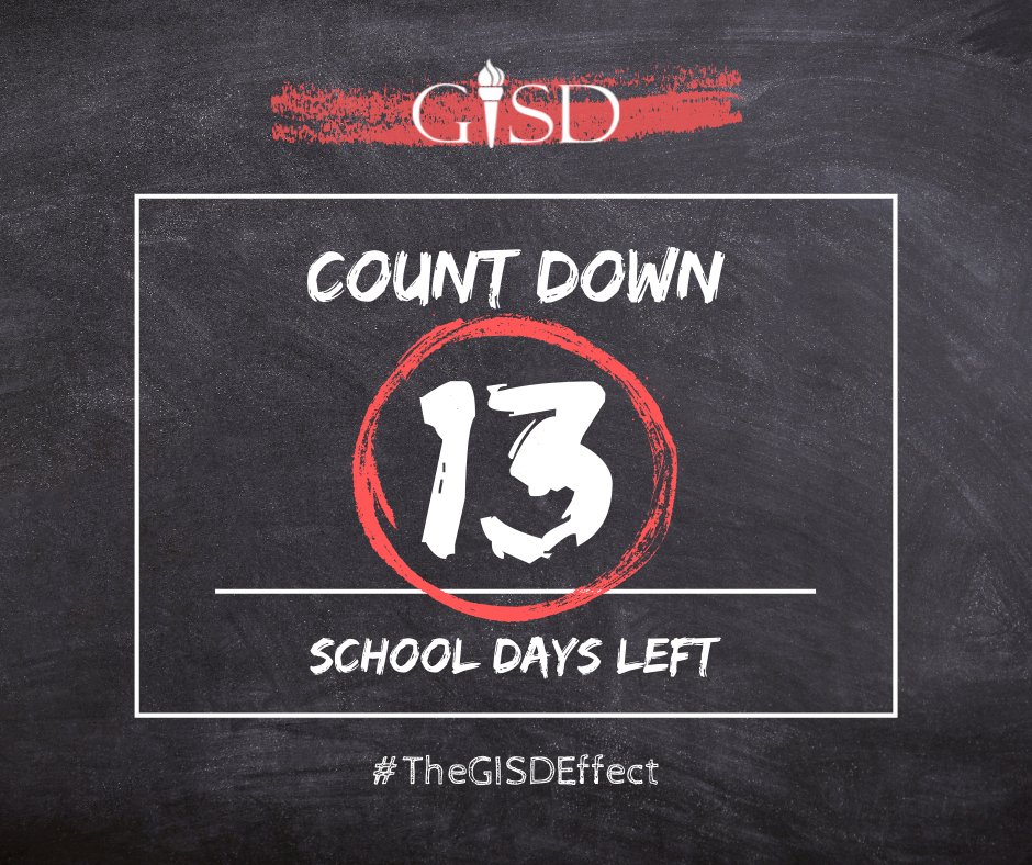 Garland ISD on Twitter "Good morning, Garland ISD! The count down