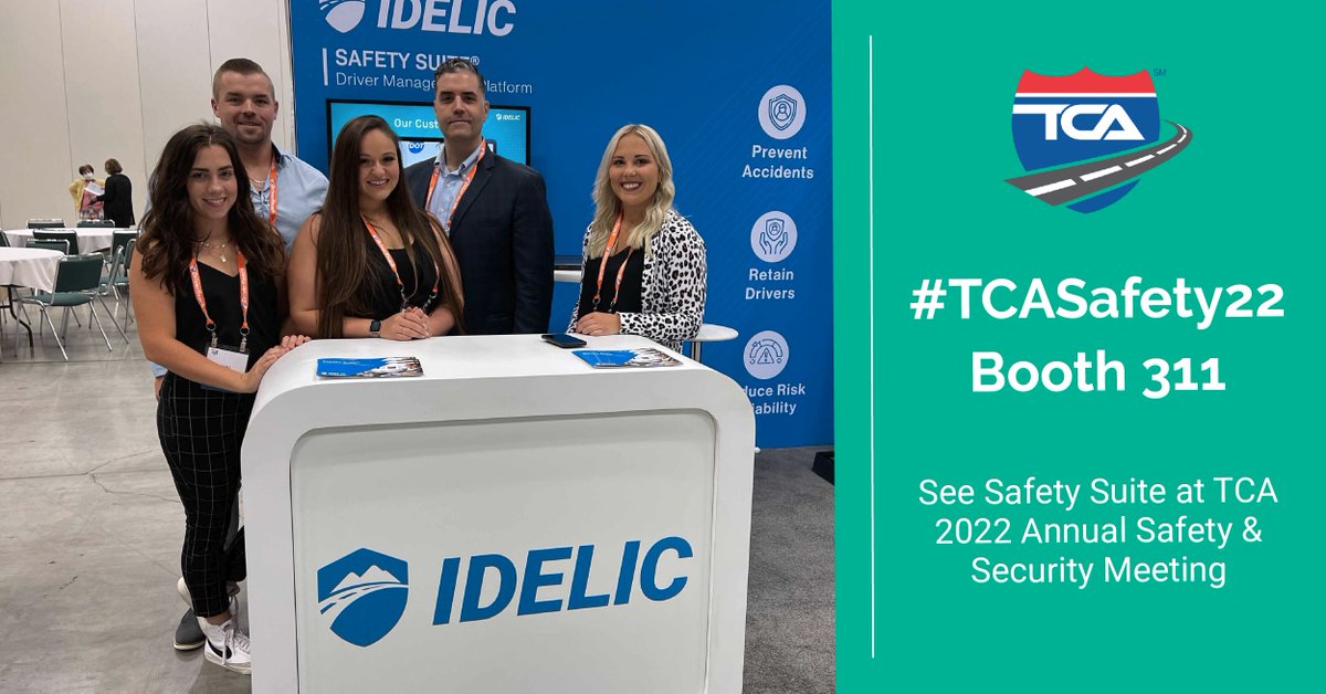 Idelictech's tweet photo. Truckload Carriers Association's #TCASafety22 is coming up in 2 weeks! We're looking forward to seeing you at Booth 311. Grab some time in advance via the link to learn about Safety Suite:
https://t.co/Xj3npRjU1R
#DriverPerformanceManagement #trucking #transportation https://t.co/WyzFNf2XR4
