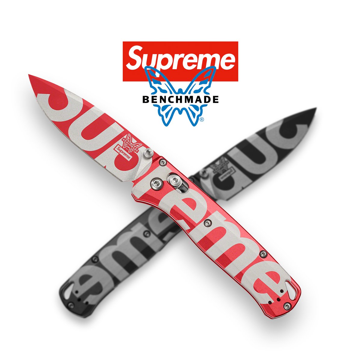 Supreme Benchmade Bugout Knife Red