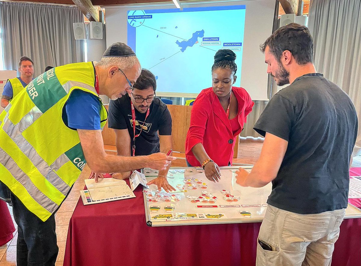CRIMEDIM's tweet image. Today is the Simulation day at #EMDM22 Residential Session of our European Master in Disaster Medicine thanks to exercises by @stelldirVR and @XVRsimulation  and #EmergoTrain System #REGEDIM #Vub #FullScaleExercise #EMDM #CRIMEDIM #disastermedicine #humanitarianhealth