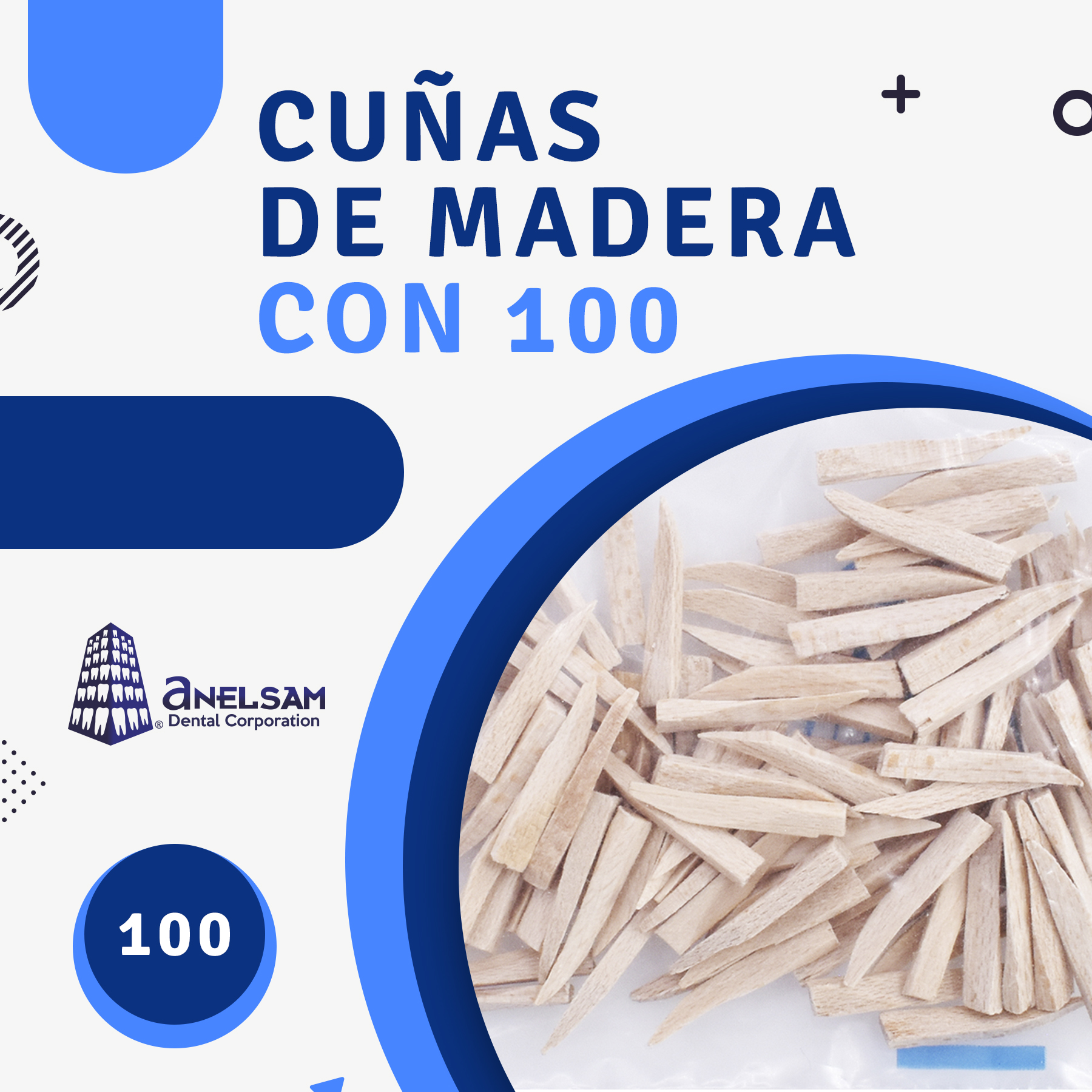 CUÑAS DE MADERA CON 100 - Anelsam