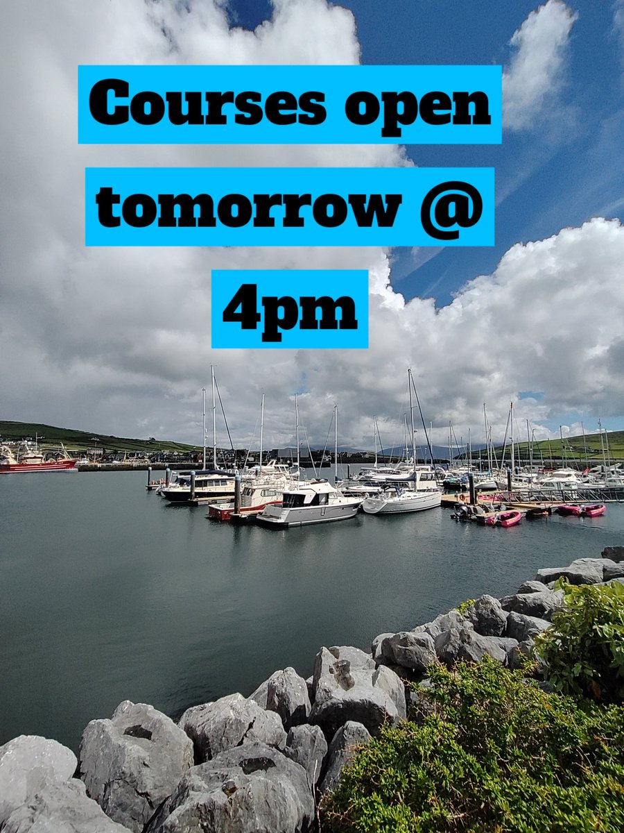 The early bird gets the worm!

Bookings for all our courses open at 4pm on the 24th of May.