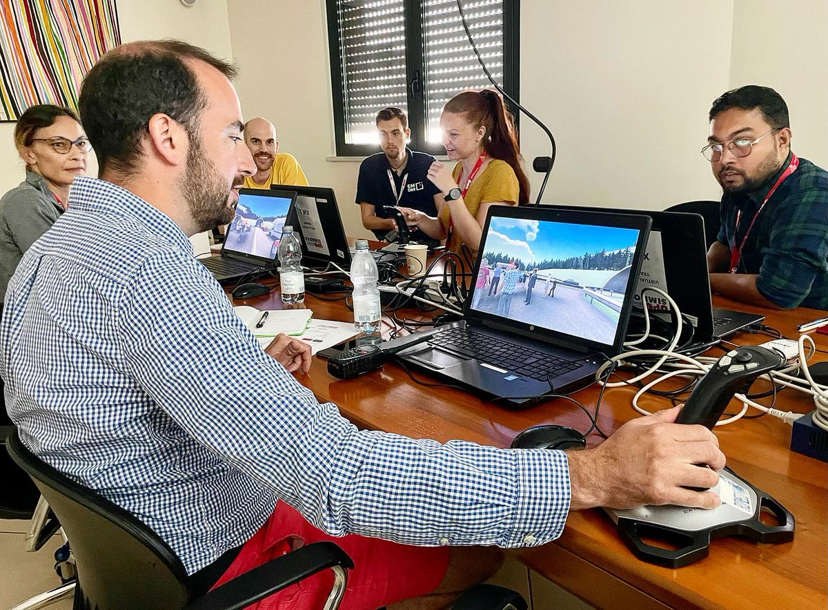 CRIMEDIM's tweet image. Today is the Simulation day at #EMDM22 Residential Session of our European Master in Disaster Medicine thanks to exercises by @stelldirVR and @XVRsimulation  and #EmergoTrain System #REGEDIM #Vub #FullScaleExercise #EMDM #CRIMEDIM #disastermedicine #humanitarianhealth