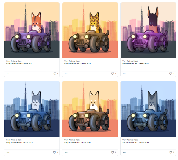 sakai_web's tweet photo. 【新コレクション公開！#Giveaway 企画】

🏁🏁🏁
新コレクション #VeryAnimalKart を作りました！
https://t.co/ZuA6E4bvFt
べリロンのレースゲーム化を目標にしています！
クラシックカー6体を6名にプレゼント！
🏁🏁🏁

条件
1. Like &amp; RT
2. Follow @sakai_web @veryanimalkart

締切：5/24 24:00 https://t.co/sDxIPlkteU