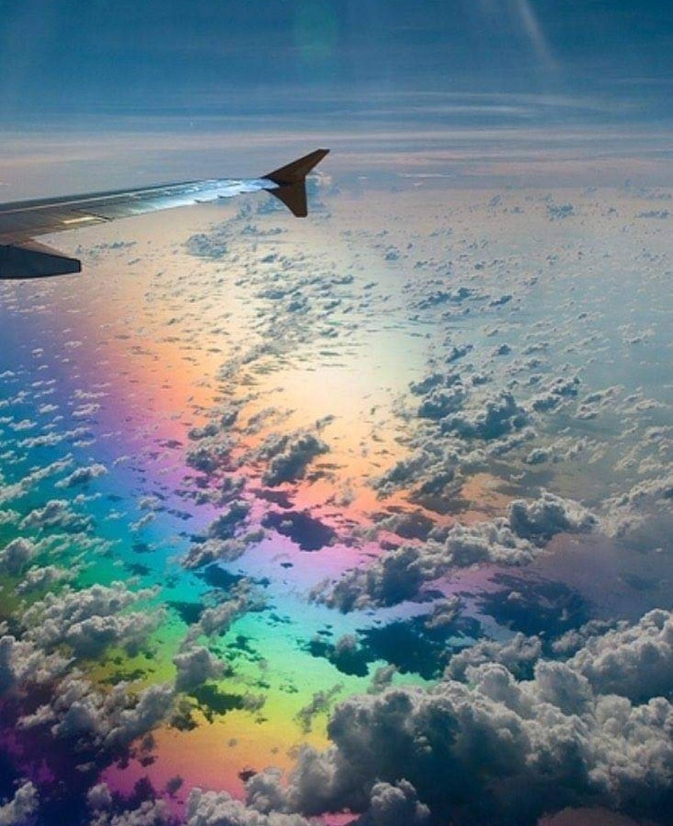 Daniella_C1804's tweet photo. Rainbow as seen from a plane 🌈 https://t.co/xZDFuOXdbs