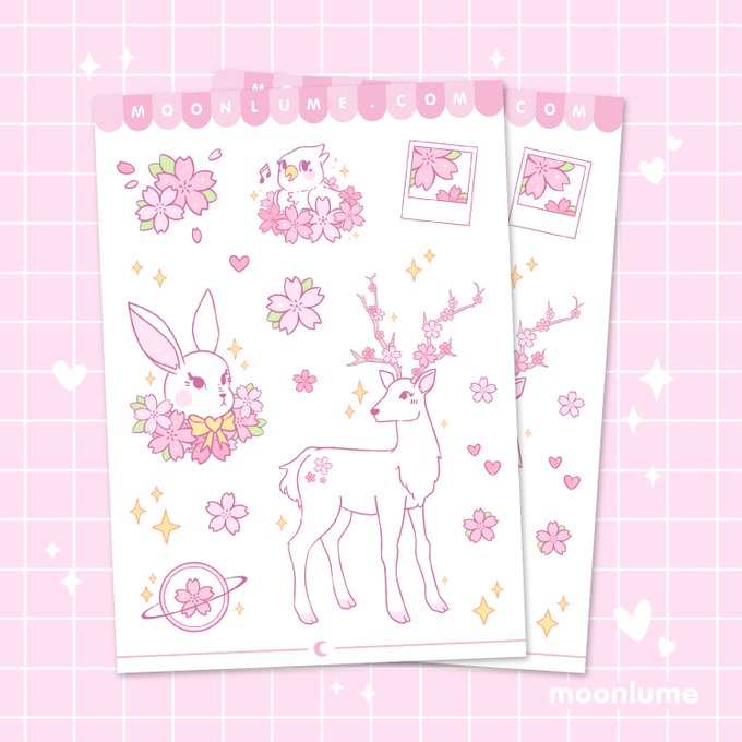 newest additions to my main store!! these have just been released from sticker club jail :) 🌸 