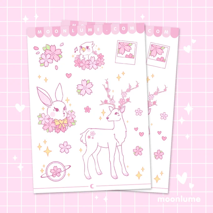 newest additions to my main store!! these have just been released from sticker club jail :) 🌸 