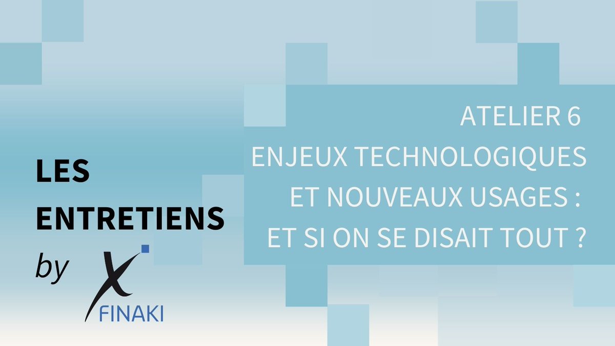 💡 Atelier | Enjeux technologiques et nouveaux usages 
 
Avec l’arrivée de nouveaux outils comme l’IA, Metaverse, NFT.. Cet atelier permettra de voir plus loin, et voir ce qui va impacter la DSI, pourquoi et de quelle manière.
 
Le programme 👉 finaki.com/Le-Programme