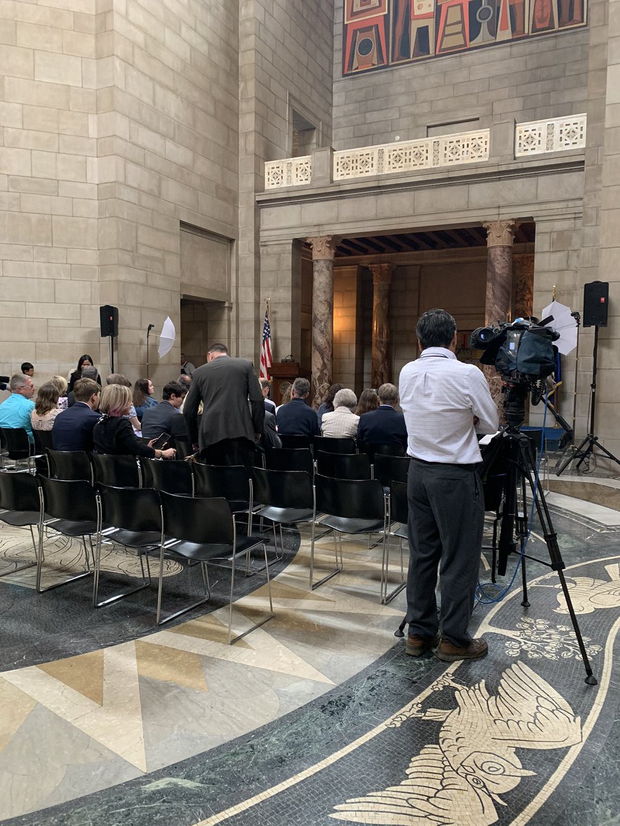 NDE_News's tweet photo. At the Capitol building this morning to honor the students in Nebraska that have received a perfect ACT score. #PerfectACT https://t.co/Q5WehDKW27