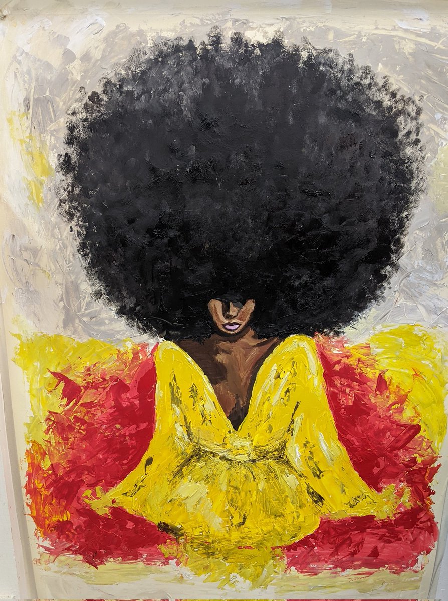 Amazing work happening in the studio today! #WomensArt #RefugeeTalent