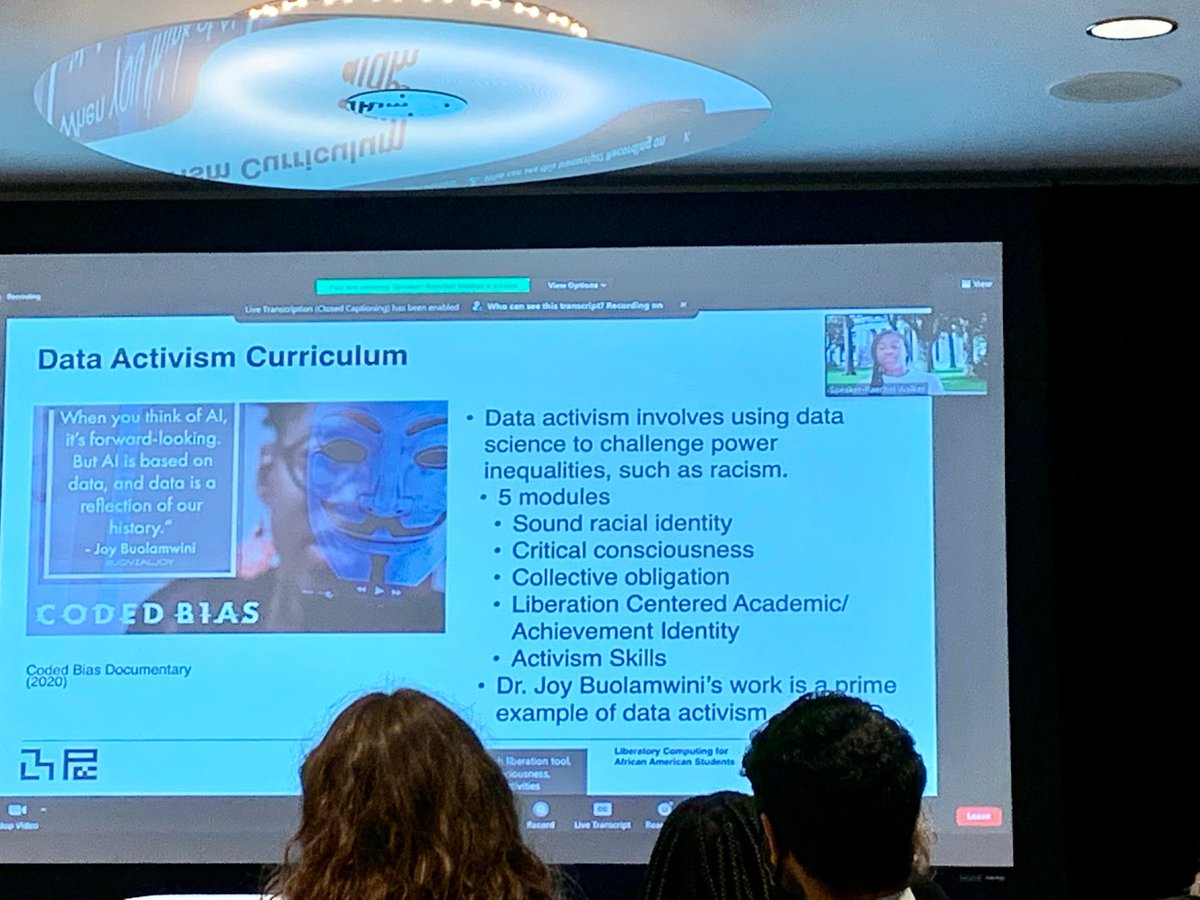 shuchig's tweet photo. Shoutout to @jovialjoy’s work as an example of #DataActivism in Raechel Walker, Eman Sherif, and Cynthia Breazeal’s presentation on their @medialab “Liberatory
Curriculum for African American Students”
@BpcRespect
#RESPECTConference #RESPECT2022 #RespectBPC https://t.co/a9YerbFesE