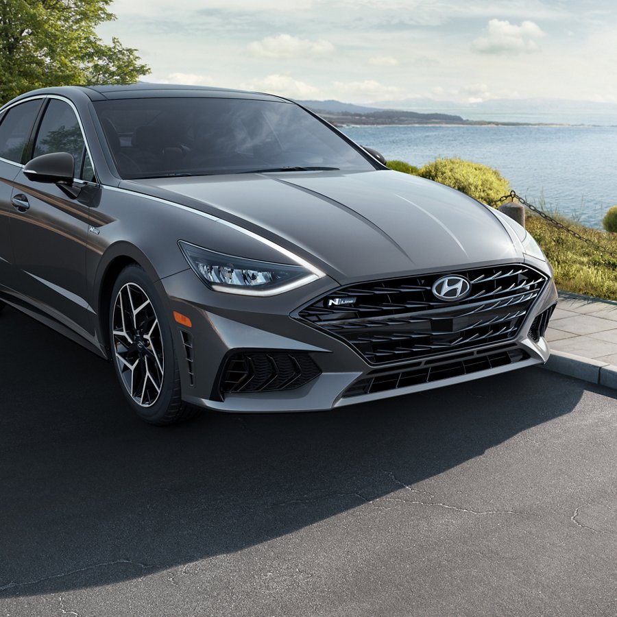 HyundaiOP's tweet photo. The 2022 #Hyundai #Sonata N Line, our race-inspired newcomer that really makes an entrance with its beefy 290-hp turbocharged engine.  https://t.co/dOOoSFmjoa https://t.co/kmg55mIcaN
