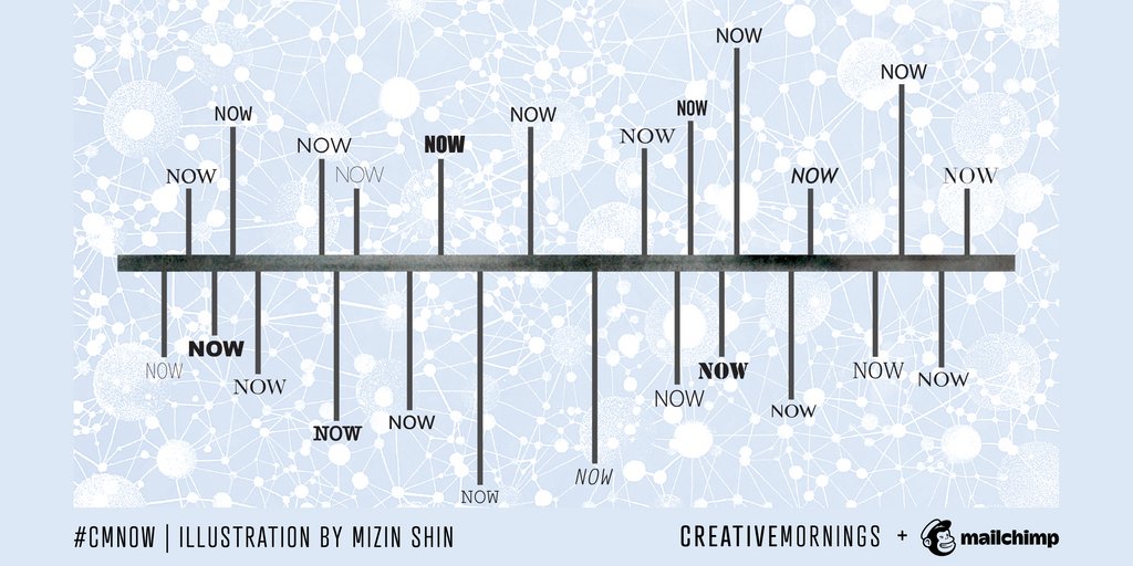 It's now or never. 👀 Tickets are LIVE for our event this Friday 5/27. ➡️ Go to the link in our bio to grab yours.  
.⠀⠀⠀⁠⁠
May’s theme is NOW. It was chosen by @bfloiscreative ~ illustrated by Mizin Shin ~ and is presented by @mailchimp