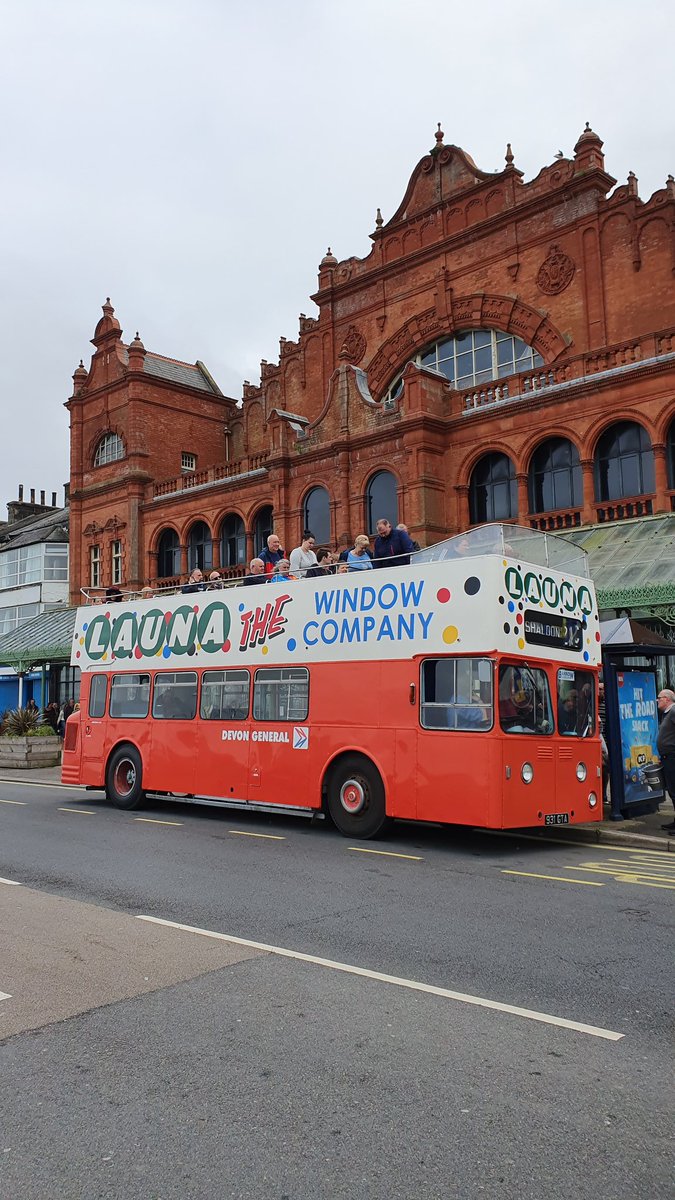 HamblerJohn's tweet photo. We made it!! After a lot of long days and late nights, Devon General seadog 931 GTA returned to the road. Seen here unloading outside the Winter Gardens in Morecambe during the RVPT running day. 
#DevonGeneral #Seadog https://t.co/7fvUvitQ8T