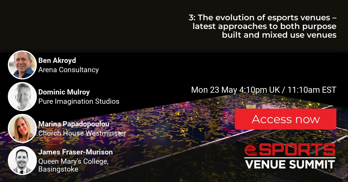 Esports Venue Summit 2022 & Next Stop Esports (@esportsvenue) on Twitter photo 4:30pm UK / 11:30 EST: Find out about the evolution of esports venues and the latest approaches to purpose-built and mixed use venues with <a href="/pistudios/">Pure Imagination</a> , @Churchhouseconf , <a href="/ArenaConsult/">Arena Esports & Events Consultancy</a> and <a href="/qmcollege/">Queen Mary's College</a>. Join direct now at live.remo.co/e/esports-venu… 4:30pm UK / 11:30 EST: Find out about the evolution of esports venues and the latest approaches to purpose-built and mixed use venues with <a href="/pistudios/">Pure Imagination</a> , @Churchhouseconf , <a href="/ArenaConsult/">Arena Esports & Events Consultancy</a> and <a href="/qmcollege/">Queen Mary's College</a>. Join direct now at live.remo.co/e/esports-venu…