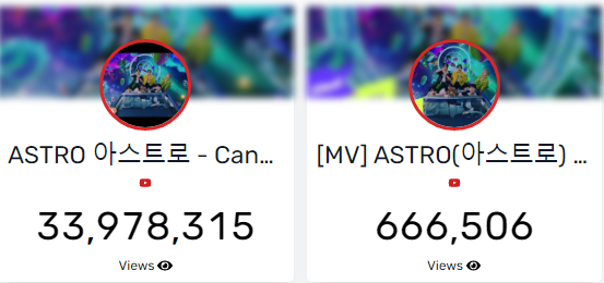 ASTRO_YTstrm's tweet photo. [📈] 220524 12:15 AM KST
#CandySugarPop M/V

Fantagio:
33,978,315 views (🔺7,098)
🔗https://t.co/SHZ8o2bzjB

1theK:
666,506 views (🔺918)
🔗https://t.co/ZtVCA0rvPg

#Drive_to_the_Starry_Road
#ASTRO #아스트로 https://t.co/9P67xGOWnv