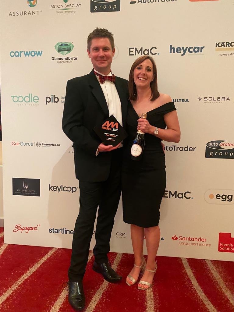 AngusMacKinnonl's tweet photo. We are delighted to reveal that we have WON the INDEPENDENT DEALER OF THE YEAR Award at the AM Awards 2022 in London.  

We are overwhelmed to be recognised for the hard work we do. 

#awards @AMchatter https://t.co/KegjXoPaS6