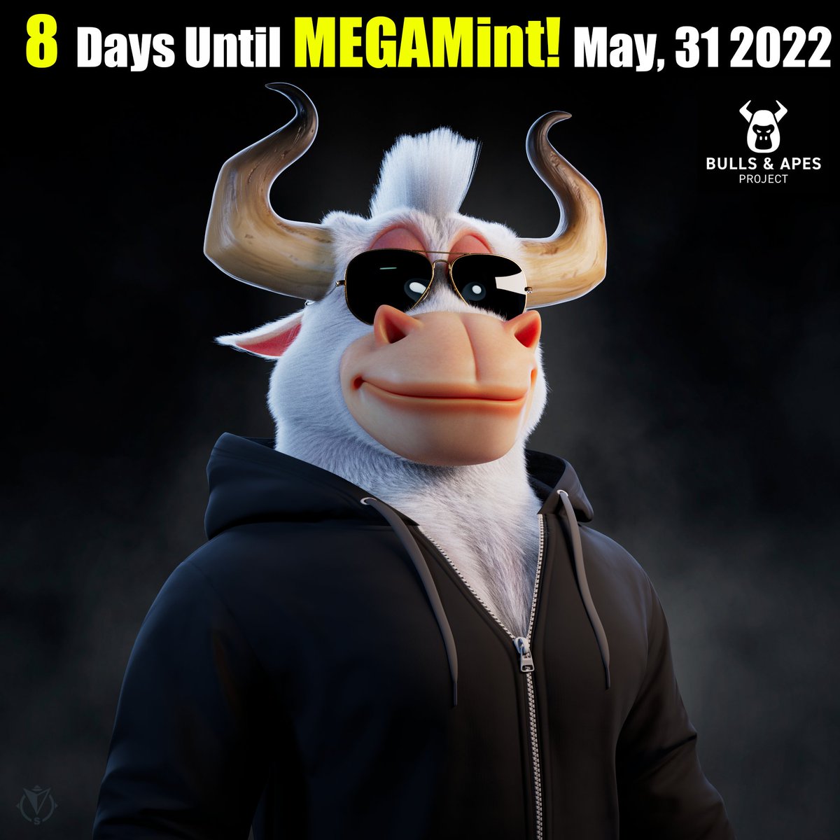 BullsApesProj's tweet photo. Only 8️⃣ days left 'till #MEGAMintDay 

🚀This is will be such a #BullishWeek 🚀

👉10 Daily WL Spots Up For Grabs👈
Don't miss out and get on our #WL 

To enter our #WhitelistGiveaway : 

1️⃣ RT + Tag 3 + Follow
2️⃣ Join Discord: https://t.co/vjklDWv3Iq https://t.co/hiihyPG6j4