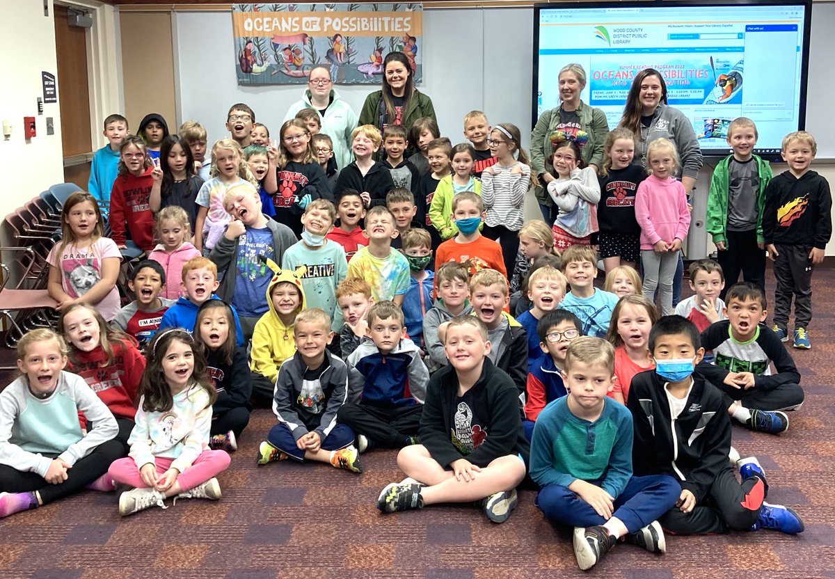 Thank you to Conneaut Elementary School's First Grade Class for visiting the library this morning to learn about our upcoming Summer Reading Program: Oceans of Possibilities beginning June 3!

Learn more about Summer Reading Program ➡️ wcdpl.org/srp2022