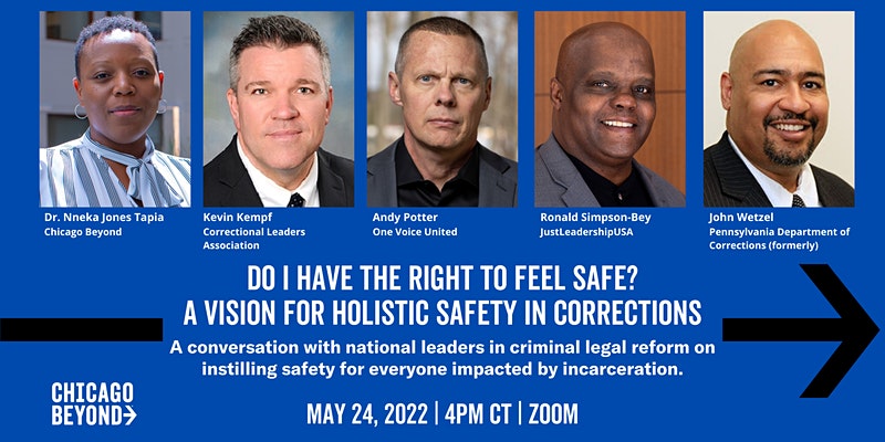 Join our Founder and Executive Director Andy Potter tomorrow (Tuesday, May 24th) at 4:00pm CST as he participates in a conversation with national leaders in criminal legal reform on instilling safety for everyone impacted by incarceration. bit.ly/39LyFPy