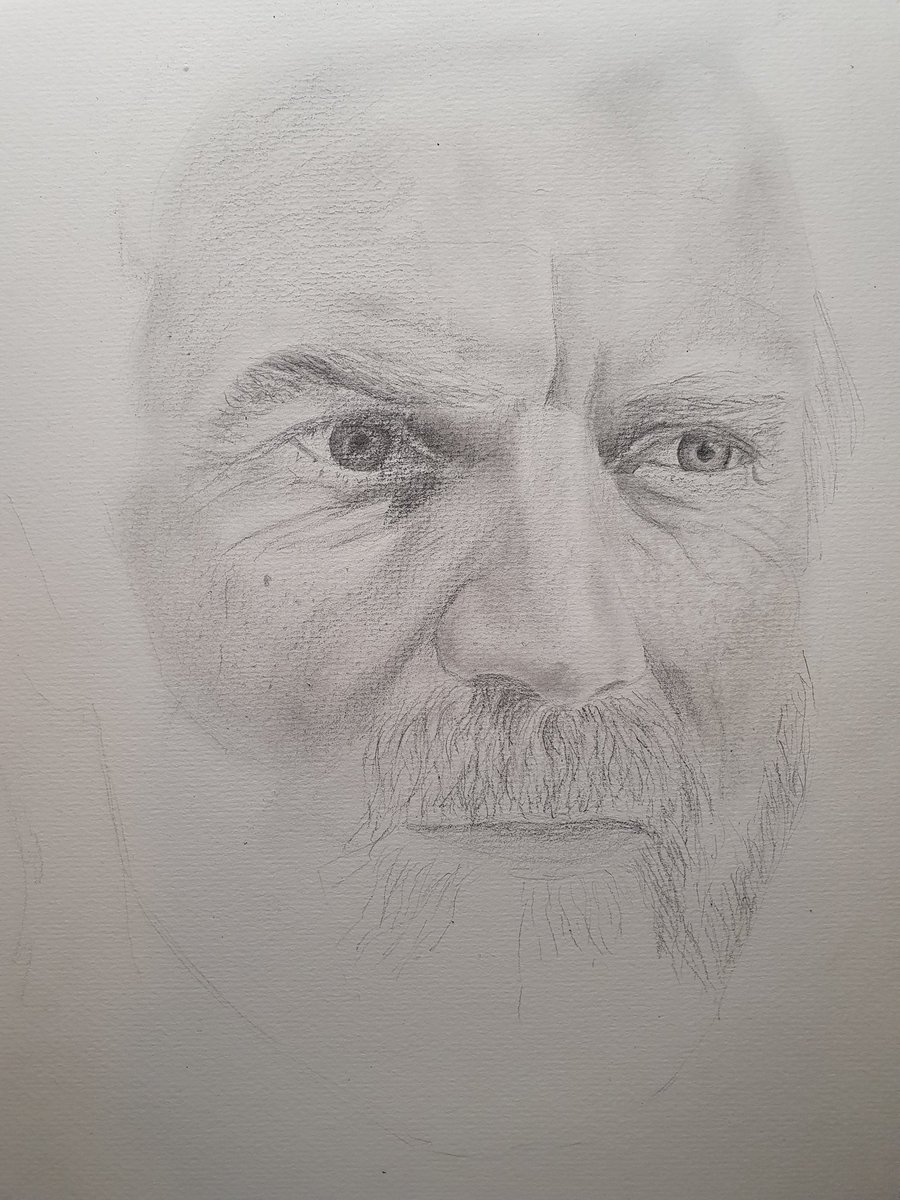 WildThInge's tweet photo. Well, hello there! 
#ObiWan #starwars #fanart #workinprogress https://t.co/YBWjQAp53E