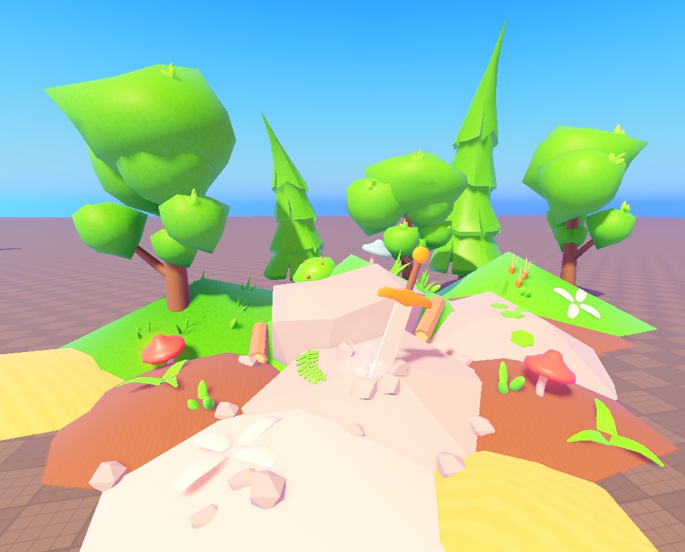 A small landscape Scene! ⭐️ 

#Roblox | #RobloxDev | #RobloxArt | #RobloxBuilder | #lowpoly | #LowPoly | #RobloxDevs | #RobloxModeler