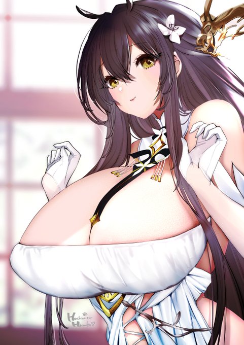 おはようございます♡
インドミタブルが朝のご挨拶に参りました♪

#アズールレーン 