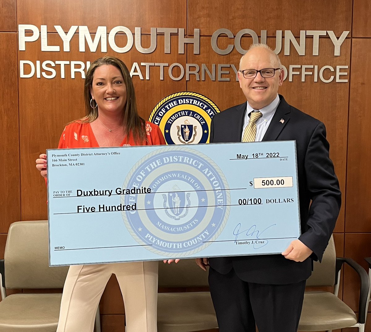 Duxbury High is fortunate to have <a href="/DuxburyGradnite/">Duxbury Gradnite</a> planning a memorable night where seniors can celebrate safely post graduation. Our office is proud to support party planning efforts and our thanks to Michelle Striebel and all the volunteers involved. Congrats Class of 2022!🎓