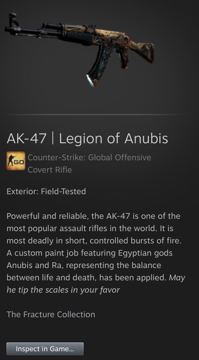 braxiecsgo's tweet photo. Its time to give something back to the great community 🥳❤️
I will be giving away this beautiful AK-47 skin. In order to participate, you must:
-Follow me on Twitter
-Retweet this post
-Tag 2 friends 
Draw will be done on may 31st. Best of luck to everyone! https://t.co/6l21WWKgGN