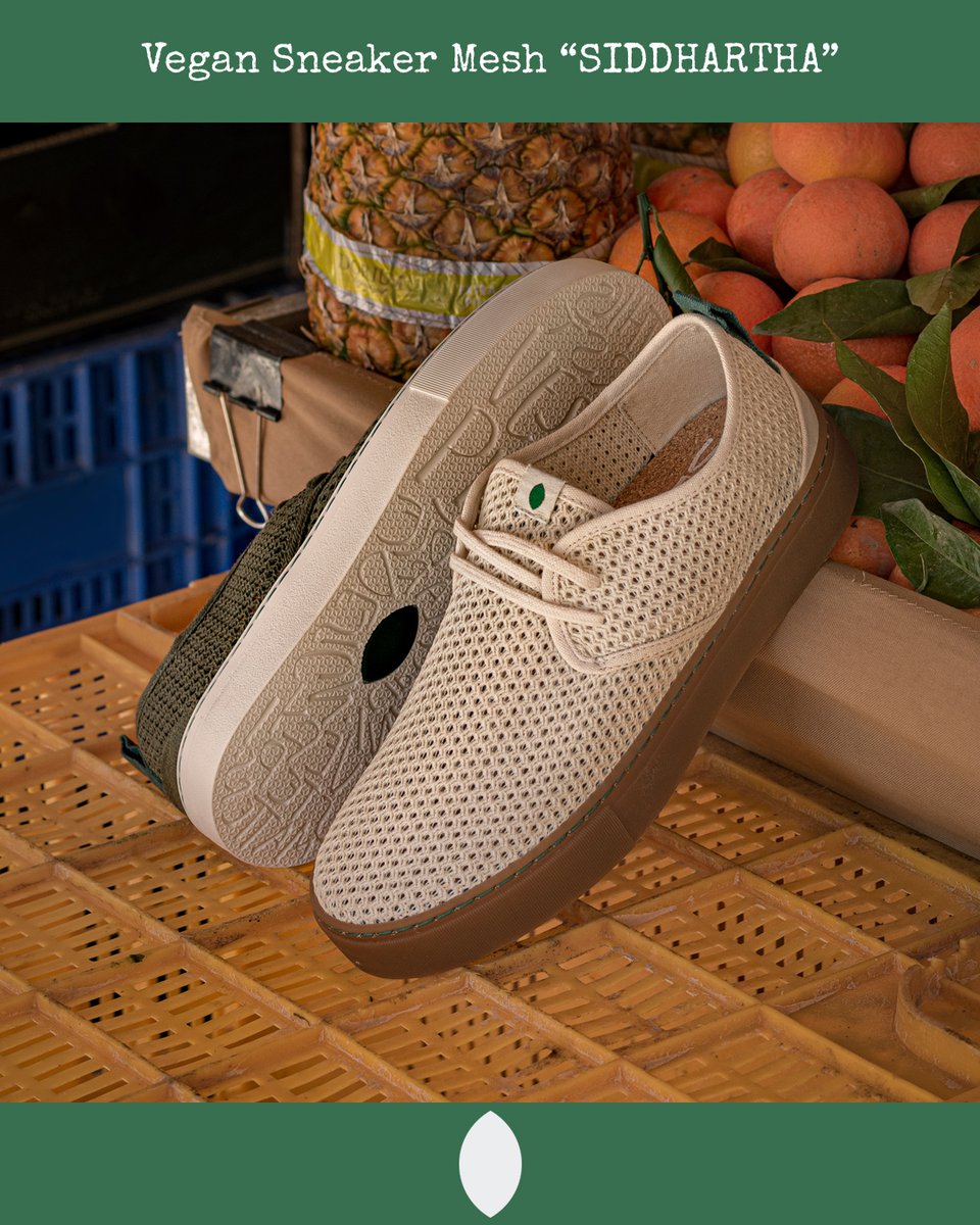 Exploring the fresh options of recycled cotton mesh 🍃

#VeganSneakers
#CircularEconomyDesign
#ActiveConsciousness
#VeganShoes
#Recycled
#Recyclable
#HandMadeinSpain
#vegan