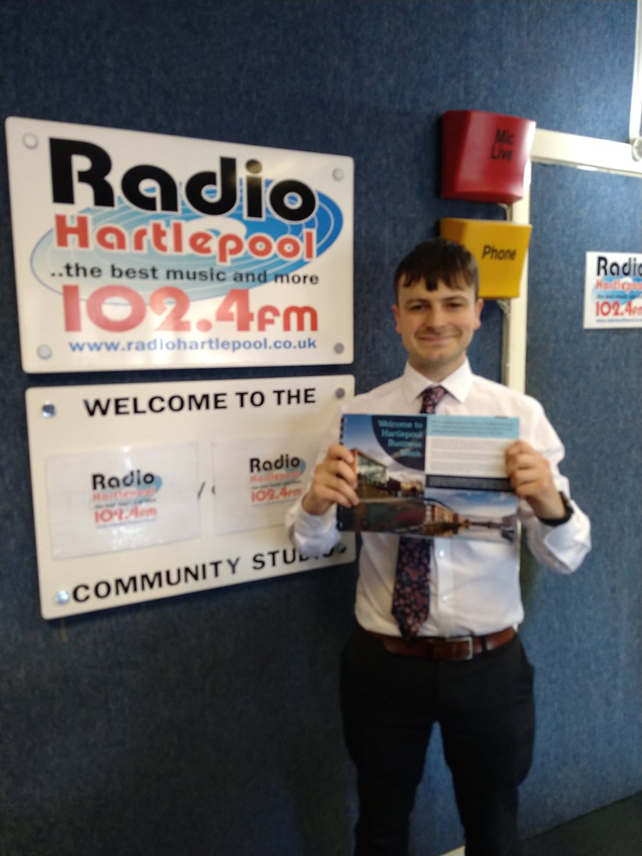 TheasbyLee's tweet photo. Talking all things #HartlepoolBusinessWeek with Michael from @HpoolCouncil Economic growth team #LeeAtLunch #yourlocalstation @radiohartlepool https://t.co/gsLZliz34e