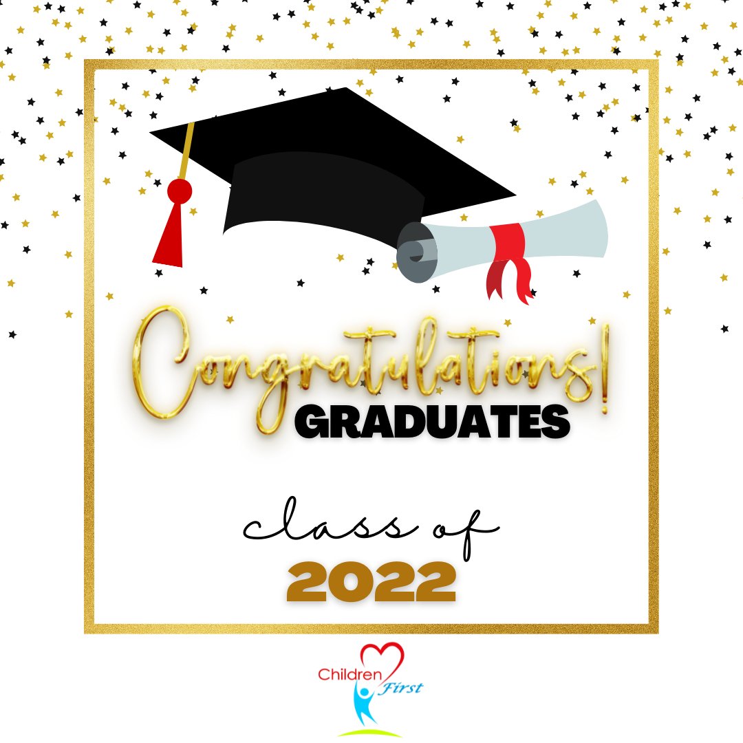ChildrenFirstCC's tweet image. Congratulations to all "Class of 2022" graduates! Whatever level of accomplishment, you should be proud of your successes. 

Best wishes on your next adventure, or the continuation of working towards your goals. 🎓🌎
