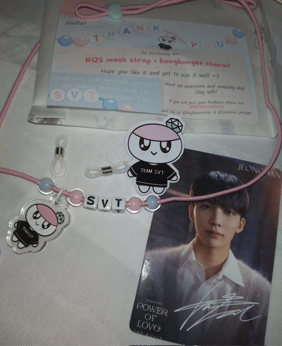cocoborahae's tweet photo. โ๐ #hapimailcoco ๐ค
RQS MASK STAP + BONGBONGEE CHARM โก
From @heyhanniehae & @seokmin_mingyu ๐ค ang cutie ng design at color ๐ sana pala dalawang color kinuha ko ๐ฅฒ thank you so much po seller's more fan made merch to come ๐ #RQSbbFeedbacks https://t.co/JyCqhMrRUy