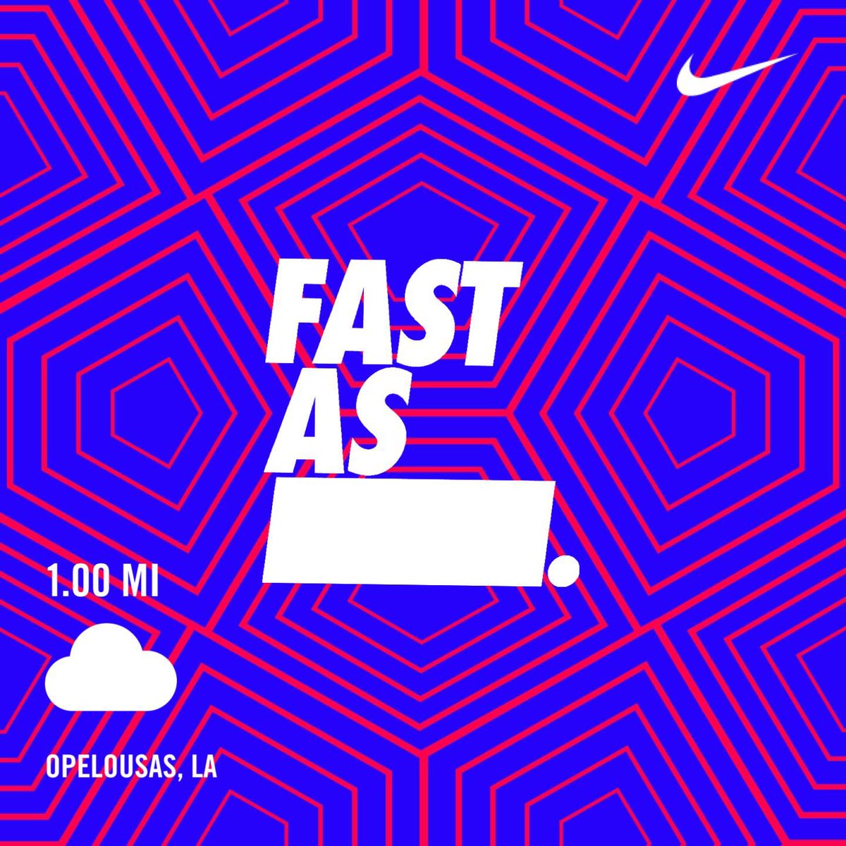 Ran 1.00 miles with Nike⁠ Run Club #MondayMorningMile #555 #GeauxRun