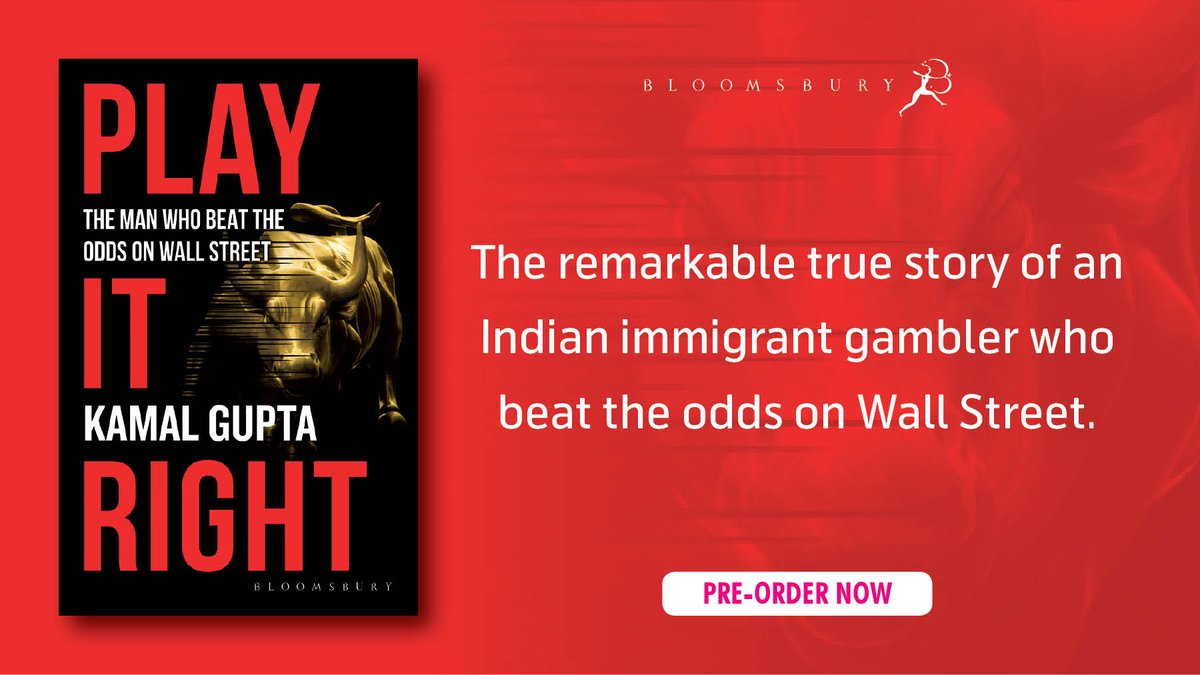 BloomsburyIndia's tweet photo. #PlayItRight is a darkly comic account of @kamalwrites's improbable journey from New Delhi to Las Vegas to New York. A story about human ambition and beating the odds, whether at a casino, on Wall Street, or in life.

Preorder here: https://t.co/CpK9zvnz3J https://t.co/tkyBys5eoy