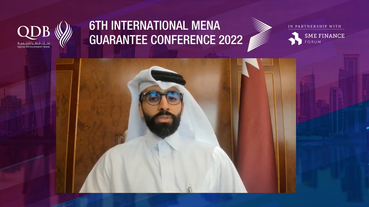 SMEFinanceForum's tweet photo. [Regional Conference] We just started the opening remarks from @Abdulrahman Hesham Al-Sowaidi at the 6th International MENA Credit Guarantee Conference> 
https://t.co/CCgxfJQ7lP 
#MENAREG2022 #Qatar #smefinance #creditguarantees #recovery #sustainability https://t.co/o7ich66bb1