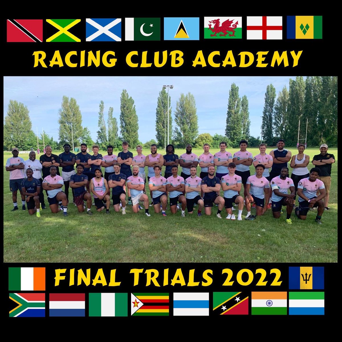 Racing_7s's tweet photo. RACING TRIALS 🏉 | So many @racing_7s boys the final training/trial session. With diversity at our heart our vibe creates our tribe.
👏🏽👏🏿👏🏼 to our sponsors who hosted the post trial food and drinks yesterday. @ricardos_cellar and @davidfrederickmba 
#rugby7s #rugbysevens https://t.co/Zh75lg9fjs
