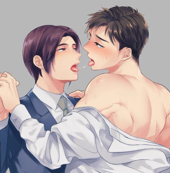 今日はキスの日ですってよ～👨‍❤️‍👨ということで「30歳からのカミングアウト」コミックスの表4より。唇は重なってないけどキスしてるのは伝わるのでいいよね…? 