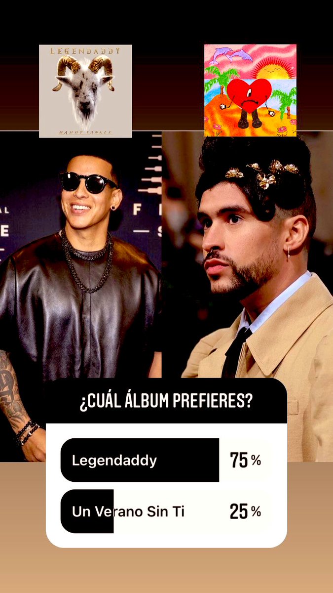 Esta es la opinión sobre los nuevos álbumes de Daddy &amp; Bad. Cuál es tu preferido ?👇🏼
