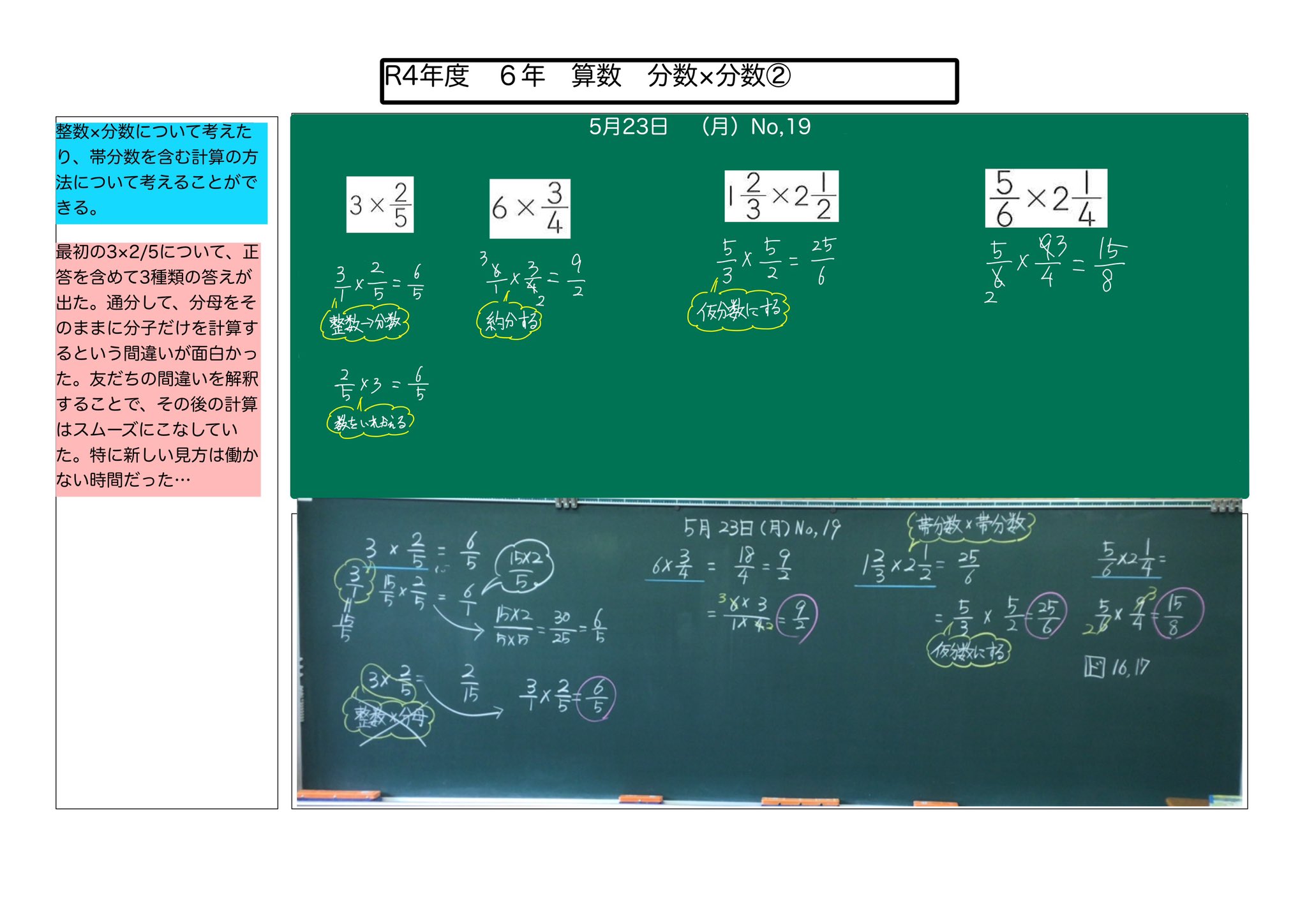 単身モリモリ先生 算数大好き 分数 分数 帯分数やら整数やらとのかけ算もうちょい工夫して子どもの本気を引き出したかった 運動会前でばたついているので勘弁していただきたい T Co Wzqnq0qsel Twitter