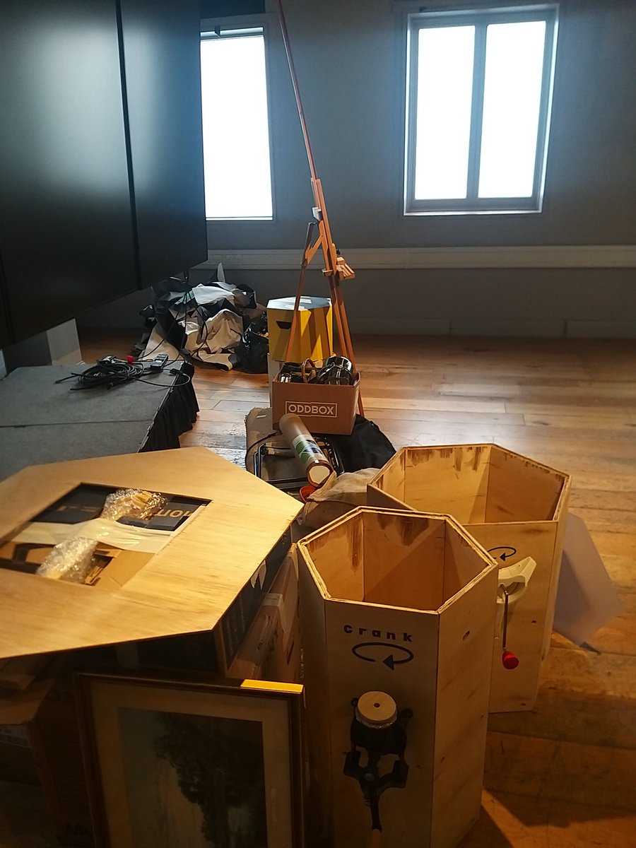 imaginarymakers's tweet photo. It was wonderful to be a resident @NationalGallery X experimental studio space #NGX for a week with our #HomeZero installation for families. We all packed up now up and off to @LakesideArts opening on Thur. Join us on Twitter Space-The Nest on Wed https://t.co/ZS7WPM87UH https://t.co/GR2NMHwfq1
