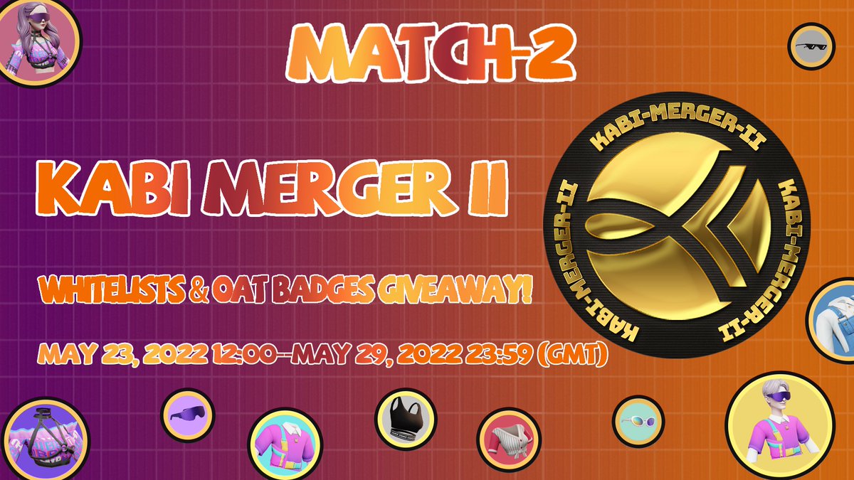 More K-Universe Information Fragments approaching!🎇

The first collection of 1,000 KABIs is coming back to life!🌠

Participate in rebuilding Cyber-Utopia &amp; claim KABI MERGER II Golden Badges + KABI Whitelists!🌟

Let's GO!🔥

Gleam:gleam.io/competitions/j…

#ICP #Dfinity #NFTs