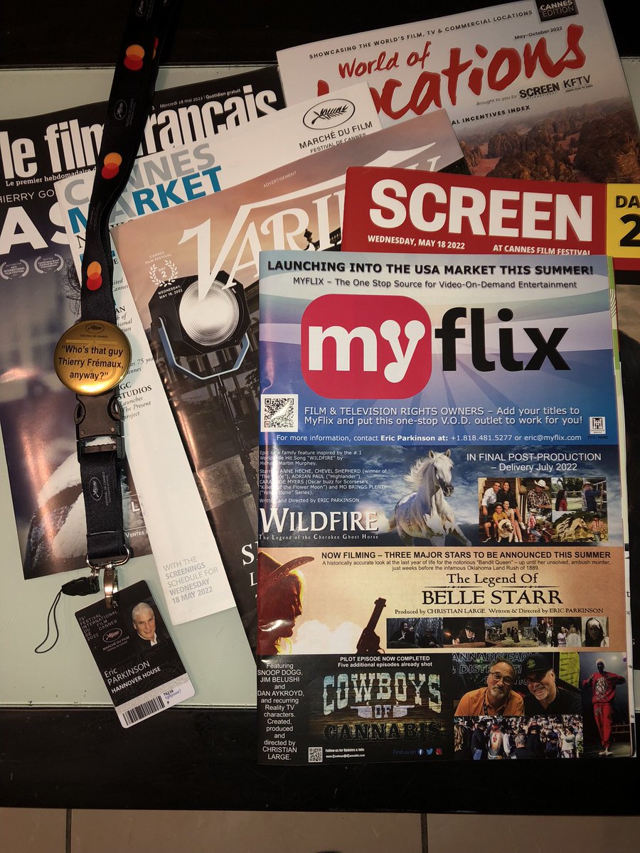 Four new film library supplier partner deals at Cannes for MyFlix - representing over 2,000 additional features:  the launch of MYFLIX will be epic!