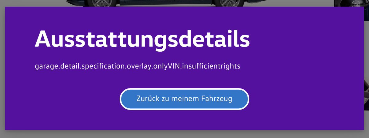 Ich wollte mir doch nur die Fahrzeugkonfiguration von meinen <a href="/vw/">Volkswagen</a> Auto angucken. #GUIDesign101 #Dukommsthiernichtrein #NilstheangryQA