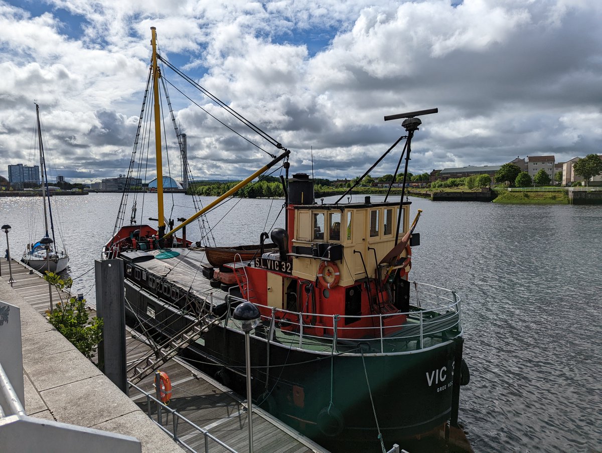 The_Tall_Ship's tweet photo. We love having visitors especially such beautiful and historically significant ones! Based on a traditional Clyde puffer VIC 32 was built to deliver supplies to the fleet in the war.
#thetallship #glenlee #glasgow #scotland #clyde #nationalhistoricships #savethepuffer #vic32 https://t.co/sHHlcgsILp