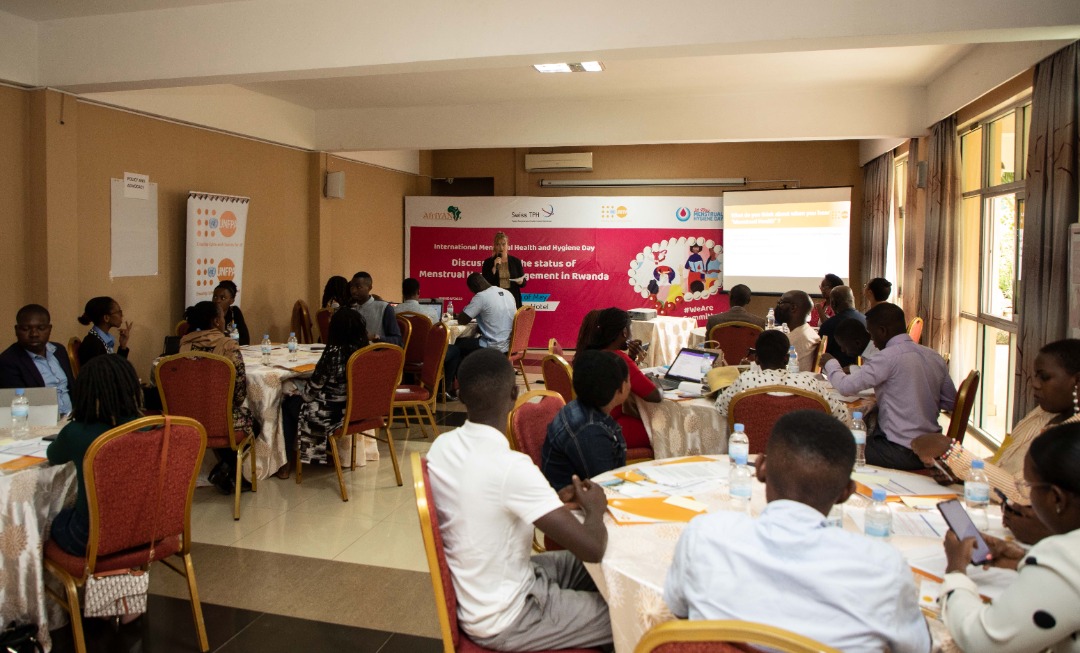 AfriYAN_Rwanda's tweet photo. In collaboration with UNFPA and Swiss TPH, AfriYAN Rwanda is holding a two days workshop with different stakeholders to discuss on the status of menstrual health management in Rwanda. 
The objective of this workshop is to identify challenges and recommendation on MHM. https://t.co/t7CmJ32q93