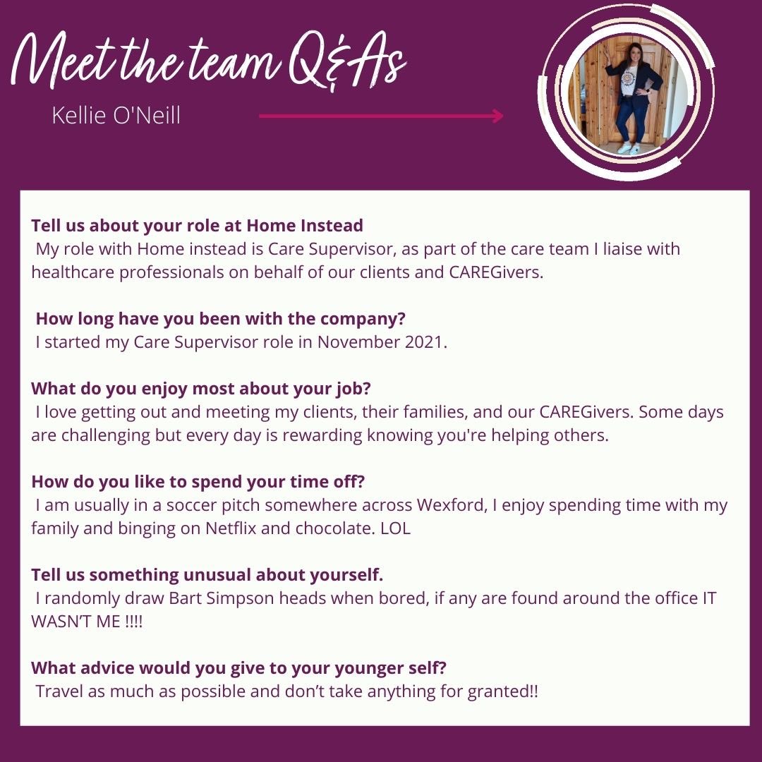 HomeWexford's tweet photo. Meet the Office Team

Here is what Kellie O'Neill CARE supervisor had to say.

Thank you for everything you do for us Kellie. 

#homeinstead #wexford #meettheteam https://t.co/qiRhau8Nvg