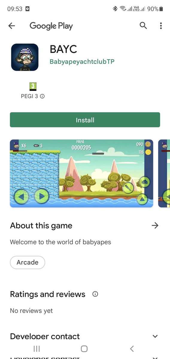 TyredPenguins's tweet photo. #babyapeyachtclub
#Notcryptopunks 
Google play accept my little game,

This is not a p2e it is just a game for fun  and child friendly 

I wasn't going to release this untill we hit a certain amount of mints as stated on website 

So yes go check it out https://t.co/perztbJmnC