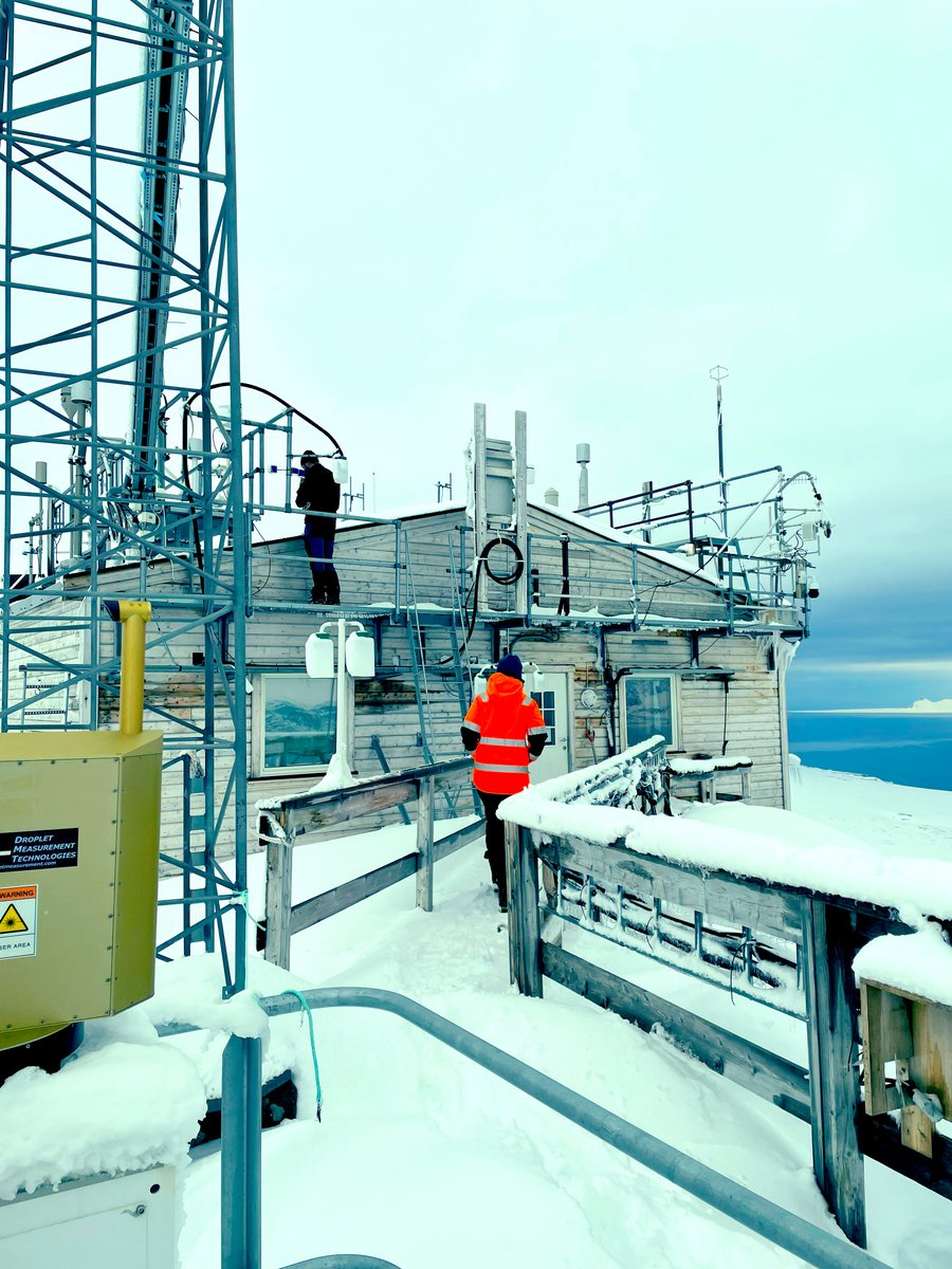Dr_Chris_White's tweet photo. Privileged to have visited the Zeppelin Observatory at Ny-Alesund #Svalbard with @NorskPolar, one of the @WMO's Global Atmosphere Watch facilities. Sad to not be at #EGU22 @EuroGeosciences in person this week, but this makes up for it! https://t.co/nqFXTni9S8 @anna_research https://t.co/yEcu9RR9k2